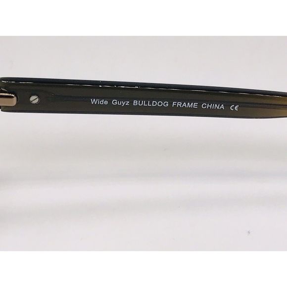 New Wide Guyz Brown Fade BULLDOG Eyeglasses 57mm for The Stylish Large Man - Picture 10 of 12